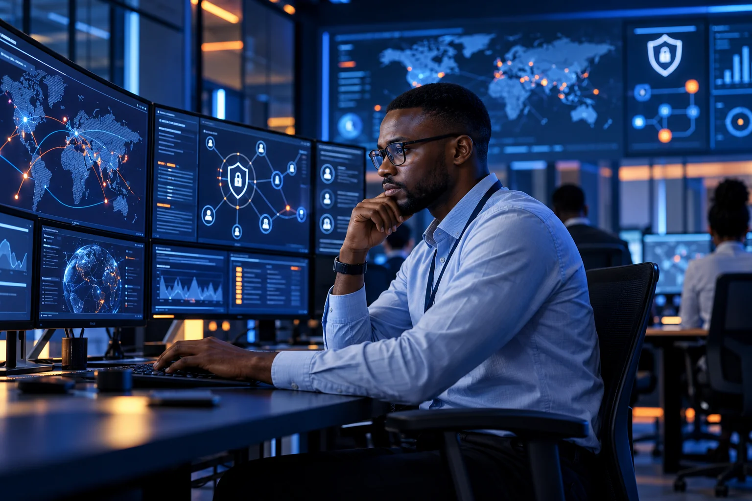 Analyste en cybersécurité dans un centre de supervision